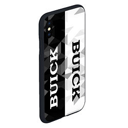 Чехол iPhone XS Max матовый Buick Black And White, цвет: 3D-черный — фото 2