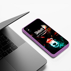 Чехол iPhone XS Max матовый Day of the Gusano: Live in Mexico - Slipknot, цвет: 3D-фиолетовый — фото 2