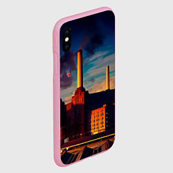 Чехол iPhone XS Max матовый Animals - Pink Floyd, цвет: 3D-розовый — фото 2