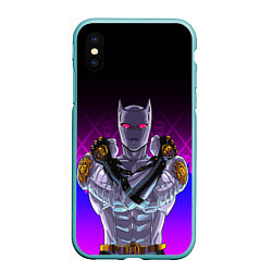 Чехол iPhone XS Max матовый JOJO KILLER QUEEN КОРОЛЕВА УБИЙЦА FIRE STYLE