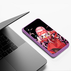 Чехол iPhone XS Max матовый 02, ZERO TWO, DARLING IN THE FRANXX, цвет: 3D-фиолетовый — фото 2