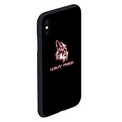 Чехол iPhone XS Max матовый Wolfs mood, цвет: 3D-черный — фото 2