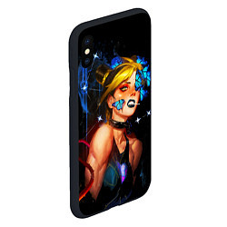 Чехол iPhone XS Max матовый Jojo Stone Ocean Jolyne cujoh, цвет: 3D-черный — фото 2