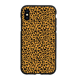 Чехол iPhone XS Max матовый Леопард Leopard