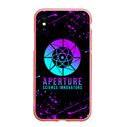 Чехол iPhone XS Max матовый PORTAL NEON ПОРТАЛ НЕОН, цвет: 3D-баблгам