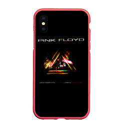 Чехол iPhone XS Max матовый Live at the Empire Pool - Pink Floyd, цвет: 3D-красный