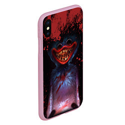 Чехол iPhone XS Max матовый Blood Poppy Playtime, цвет: 3D-розовый — фото 2