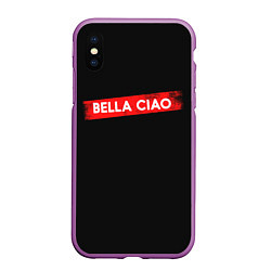 Чехол iPhone XS Max матовый BELLA CIAO БУМАЖНЫЙ ДОМ