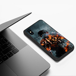 Чехол iPhone XS Max матовый ЗОВ АДА HELLBOUND, цвет: 3D-черный — фото 2