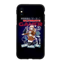 Чехол iPhone XS Max матовый Ultimate Gamer - Danganronpa, цвет: 3D-черный