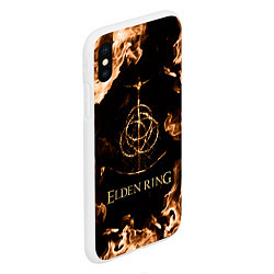 Чехол iPhone XS Max матовый Elden Ring Logo, цвет: 3D-белый — фото 2