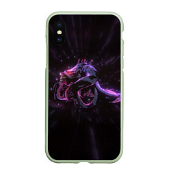 Чехол iPhone XS Max матовый Shambler Darkest Dungeon, цвет: 3D-салатовый