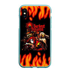 Чехол iPhone XS Max матовый Darkest Dungeon Heroes, цвет: 3D-мятный