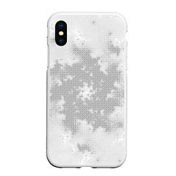 Чехол iPhone XS Max матовый Коллекция Journey Метель 388-1-1, цвет: 3D-белый