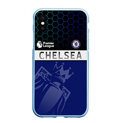 Чехол iPhone XS Max матовый FC Chelsea London ФК Челси Лонон