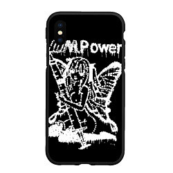 Чехол iPhone XS Max матовый Drain Power, цвет: 3D-черный