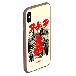 Чехол iPhone XS Max матовый Akira Акира, цвет: 3D-коричневый — фото 2