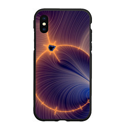 Чехол iPhone XS Max матовый Black Hole Tribute design