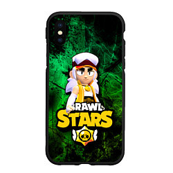 Чехол iPhone XS Max матовый ФЭНГ БРАВЛ СТАРС, FANG BRAWL STARS