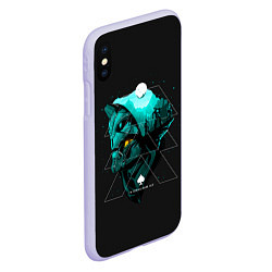 Чехол iPhone XS Max матовый Cayde-6 art, цвет: 3D-светло-сиреневый — фото 2