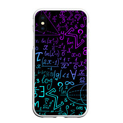 Чехол iPhone XS Max матовый НЕОНОВЫЕ ФОРМУЛЫ NEON FORMULAS