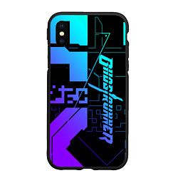 Чехол iPhone XS Max матовый Ghostrunner Neon