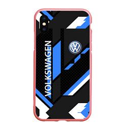 Чехол iPhone XS Max матовый VOLKSWAGEN GEOMETRY SPORT, цвет: 3D-баблгам