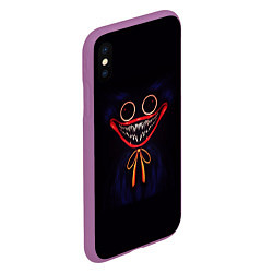 Чехол iPhone XS Max матовый ХАГГИ ВАГГИ POPPY PLAYTIME ИГРА ПОППИ ПЛЕЙТАЙМ, цвет: 3D-фиолетовый — фото 2