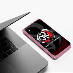 Чехол iPhone XS Max матовый TEAM DANGANRONPA MONOKUMA SCHOOL, цвет: 3D-малиновый — фото 2