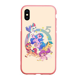 Чехол iPhone XS Max матовый G5 My Little Pony, цвет: 3D-баблгам