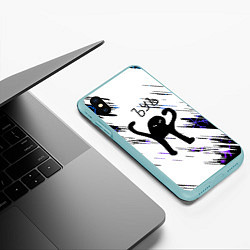 Чехол iPhone XS Max матовый Новогодний ЪУЪ СЪУКА, цвет: 3D-мятный — фото 2