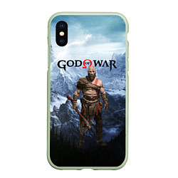 Чехол iPhone XS Max матовый Великий God of War Z, цвет: 3D-салатовый