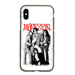 Чехол iPhone XS Max матовый MANESKIN POSTER СОСТАВ ГРУППЫ