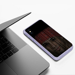 Чехол iPhone XS Max матовый IM YOUR LITTLE BUTTERFLY grey, цвет: 3D-светло-сиреневый — фото 2