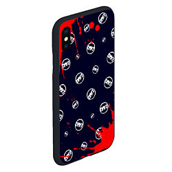Чехол iPhone XS Max матовый DAYZ - Брызги Паттерн, цвет: 3D-черный — фото 2