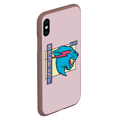 Чехол iPhone XS Max матовый Mr Beast Japan Full Print, цвет: 3D-коричневый — фото 2