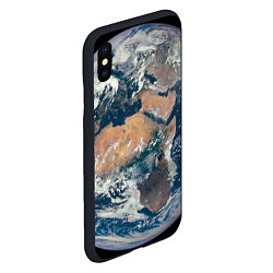 Чехол iPhone XS Max матовый Третья планета от Солнца Земля, цвет: 3D-черный — фото 2