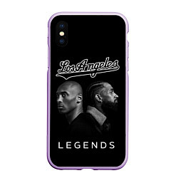 Чехол iPhone XS Max матовый Los Angeles Legends Легенды Лос-Анджлелеса, цвет: 3D-сиреневый