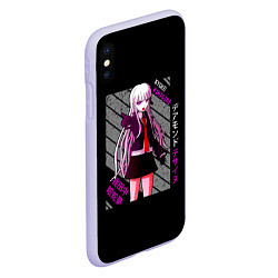 Чехол iPhone XS Max матовый Кёко Киригири - Danganronpa, цвет: 3D-светло-сиреневый — фото 2