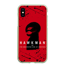 Чехол iPhone XS Max матовый HAWKMAN BERSERK, цвет: 3D-салатовый