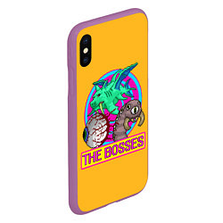 Чехол iPhone XS Max матовый The Bosses of Terraria, цвет: 3D-фиолетовый — фото 2