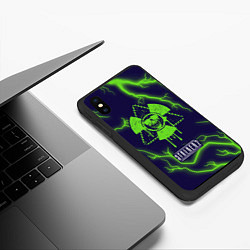 Чехол iPhone XS Max матовый STALKER 2 Молнии, цвет: 3D-черный — фото 2