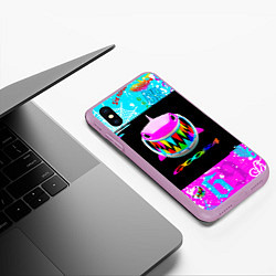 Чехол iPhone XS Max матовый 6IX9INE GOOBA TEKASHI 69, цвет: 3D-сиреневый — фото 2