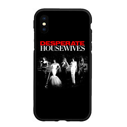 Чехол iPhone XS Max матовый Desperate Housewives летний сад, цвет: 3D-черный