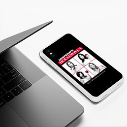 Чехол iPhone XS Max матовый Desperate Housewives с яблоками, цвет: 3D-белый — фото 2