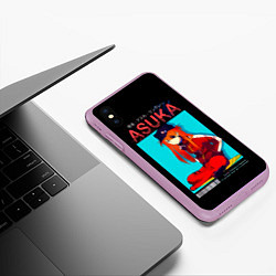 Чехол iPhone XS Max матовый Asuka - Neon Genesis Evangelion, цвет: 3D-сиреневый — фото 2