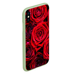 Чехол iPhone XS Max матовый Вечернее вдохновение Любви, цвет: 3D-салатовый — фото 2