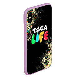 Чехол iPhone XS Max матовый Toca Life Тока Бока, цвет: 3D-сиреневый — фото 2