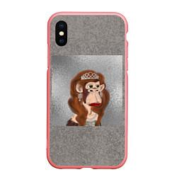 Чехол iPhone XS Max матовый Wanna Be Bored Ape, цвет: 3D-баблгам