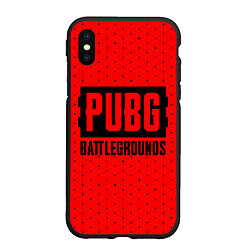 Чехол iPhone XS Max матовый PUBG: BATTLEGROUNDS - Графика, цвет: 3D-черный